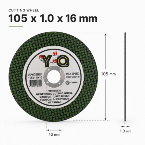 Đá cắt 105x1.0x16mm