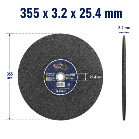 Đá cắt 355x3.2x25.4mm